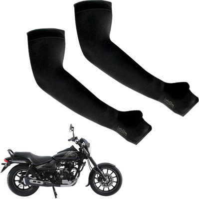 AK Art Cotton Arm Sleeve For Men & Women(L, Black)