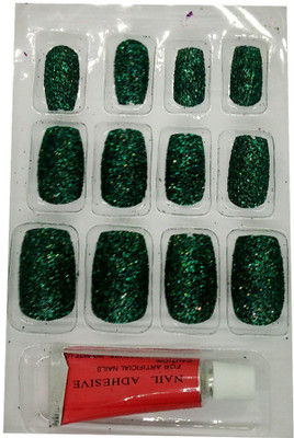 

Perky Sack French Style Designer Nails Dark green(Pack of 12)