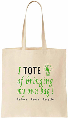 

EARTHWORKS Unisex Cotton Printed Tote Bag (Natural Colour, EWT01/STD2) Multipurpose Bag(White, 10 L)