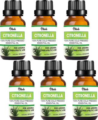

VIHADO 100% Pure Citronella Essential Oil Natural & Undiluted (Cymbopogon Nardus) (20 ml) (Pack of 6)(20 ml)