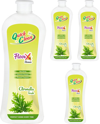 

Quick Cleen FloorX Cleaner Citrorella Fresh 4 pc pack Regular(4 L, Pack of 4)