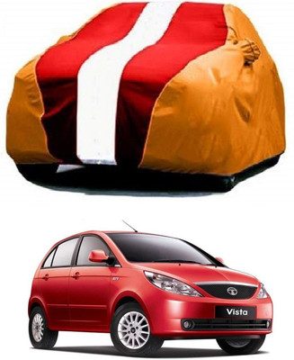 UDGHA Car Cover For Tata Vista Tech (With Mirror Pockets)(Multicolor)