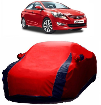 UDGHA Car Cover For Hyundai Fluidic Verna 4S (With Mirror Pockets)(Multicolor)