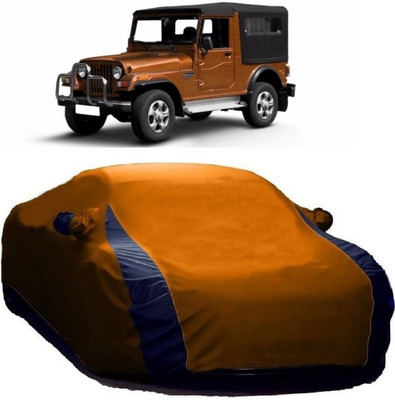 UDGHA Car Cover For Mahindra Jeep (With Mirror Pockets)(Multicolor)