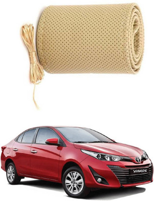 AYW Hand Stiched Steering Cover For Toyota GLA-Class(Beige, Leather)