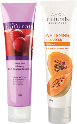 

Avon Naturals Cleanser Combo (grape seed & papaya)(200 g)