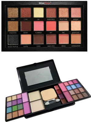 

Miss Boss fashion makeup kit and hb Golden Sand 3D Highlighter Palette Highlighter (multicolor) combo(Set of 2)
