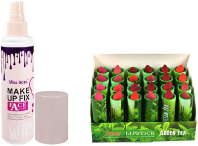 

Miss Boss 24 green tea lipstick and kb face care Long lasting Primer- 45 ml combo(Set of 2)