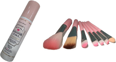 

Miss Boss hk pack of 7 pink brushes and kb hangover 3 in 1 replinishing primer 120 ml combo(Set of 2)