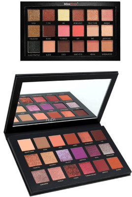 

Miss Boss hb desert dusk palette eyeshadow and hb 3D rose golden sand highligher combo(Set of 2)