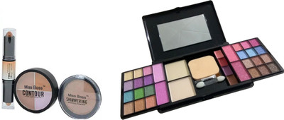 

Miss Boss fashion makeup kit and kb contour stick 3in1 Concealer combo(Set of 2)