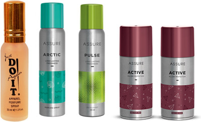 Assure arctic , pulse and active body spray with do it parfum(Set of 5)