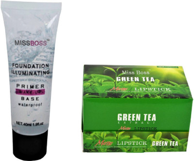 

Miss Boss 24 green tea lipstick and Foundation - 40 ml combo(Set of 2)