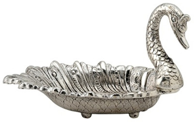 57% OFF on eCraftIndia Aluminium Decorative Platter(Silver)