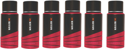 

Killer Flirtatious Deodorant 150ML Each (Pack of 6) Deodorant Spray - For Men & Women(900 ml, Pack of 6)