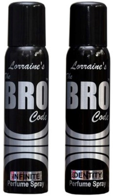 

The BRO Code INFINITE + IDENTITY Perfume Body Spray - For Men(240 ml, Pack of 2)