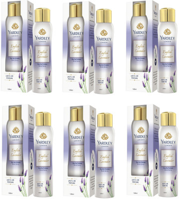 

Yardley London English Lavender EDT Body Spray for Women 120ML Each (Pack of 6) Deodorant Spray - For Women(720 ml, Pack of 6)