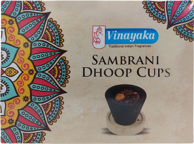 Vinayaka Sambrani Cups Sandal Dhoop(Pack of 12)