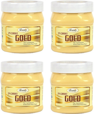 

Luster 24 Carat Gold Face Pack (Pack of 4)(500 ml)