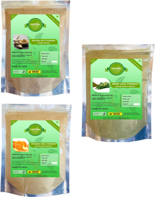 

Fedele Multani Mitti ,Orange Peel Powder,Neem Powder For Skin care combo 3 pack(200Gm Each)(227 g)