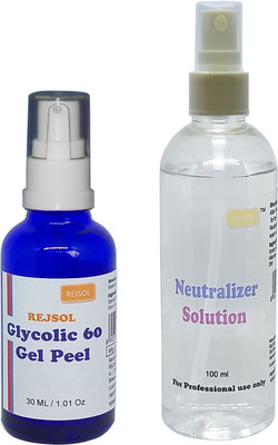 

REJSOL Glycolic Acid 60 30 ml with 100 ml Neutralizer(30 ml)