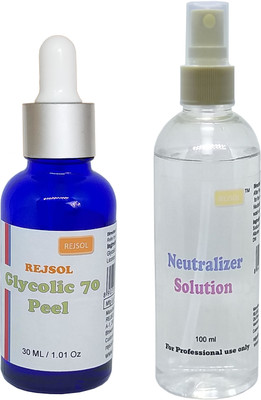 

REJSOL Glycolic Acid 70 30 ml with 100 ml Neutralizer(30 ml)