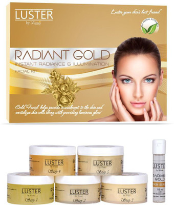 

Luster Radiant Gold Facial Kit 260 ml(Set of 6)