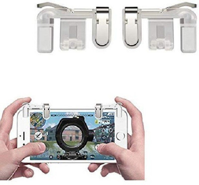 

LS Letsshop PUBG Phone Gamepad Trigger Button Aim Key Smart Phone Mobile Games L1R1 Shooter Controller Gaming Accessory Kit(White, For Android, iOS)