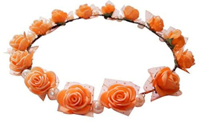 

MorningGlory Orange Tiara for Girls/Women Hair Band, Head Band(Orange)