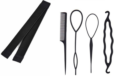 

GadinFashion 5Pcs Hair Styling Accessories For Women / Girls Hair Accessory Set(Black)
