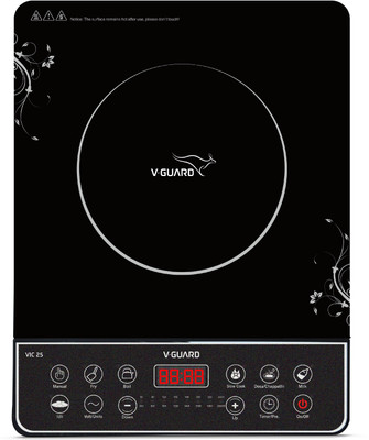 

V-Guard VIC 25 (2000 W) Induction Cooktop(Black, Push Button)