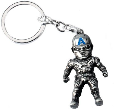 SN RACERS Superhero Captain America Model Designer Keychain (Multicolour) Key Chain