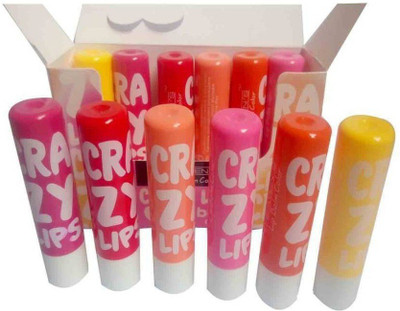 

BAGRIA Crazy Lips Balm plus (lite) Lipstick in six different colour (Multicolour)(multicolour)