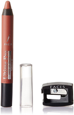 

Faces Ultime Pro Matte Lip Crayon With Sharpener, Cashmere 23, 2.8g(red)