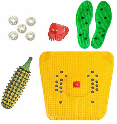 Cure18 Combo Pack OF 9 ACUPRESSURE ITEMS| Power Mat 2000 with Wooden Karela and jimmy-Thumb Ring Pain Relief and Total Health + 5 Pcs Sujok Rings (1 Pair set of Accupressure Shoe Sole) Massager(Multicolor) Cure18 Combo Pack OF 9 ACUPRESSURE ITEMS| Power Mat 2000 with Wooden Karela and jimmy-Thumb Ring Pain Relief and Total Health + 5 Pcs Sujok Rings (1 Pair set of Accupressure Shoe Sole) Massager(Multicolor)
