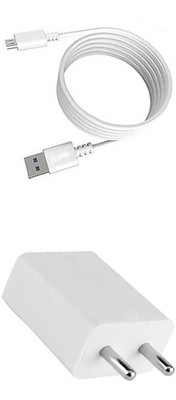 DAKRON Wall Charger Accessory Combo for Micromax Bharat 5(White)