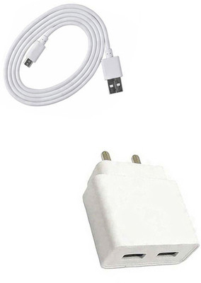 DAKRON Wall Charger Accessory Combo for Micromax Bharat 4(White)