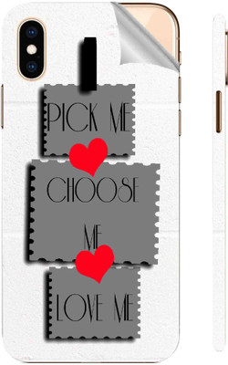 Snooky Apple iPhone XS Max Mobile Skin(White)