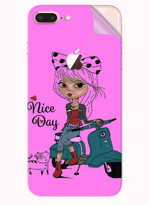 Snooky Apple iPhone 8 Plus Mobile Skin(Pink)