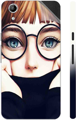 Snooky Micromax Canvas Selfie Lens Q345 Mobile Skin(Black)
