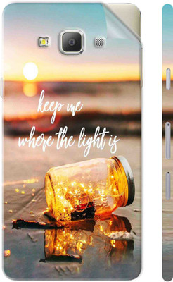 Snooky Samsung Galaxy E7 Mobile Skin(Blue)