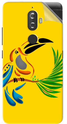 Snooky parrot Design 1302M-SknLnvK8 Lenovo K8 Mobile Skin(Yellow)