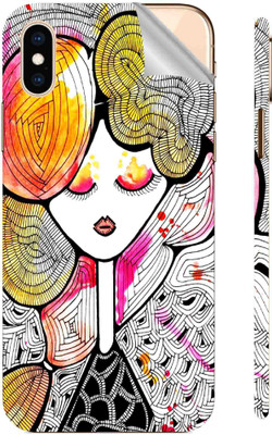 Snooky Apple iPhone XS Max Mobile Skin(Multicolor)