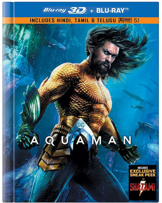 Aquaman Digibook With Lenticular Blu Ray 3d Blu Ray Region