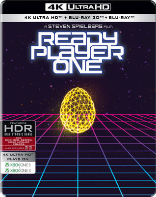 

Ready Player One (Steelbook) (4K UHD + Blu-ray 3D + Blu-ray) (3-Disc)(4K(UHD) Blu-ray English)