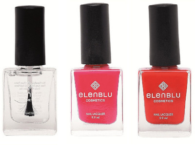 

Elenblu Mirror Glaze Top - Top Coats Nail Polish & Set of 2 Matte Nail Polish - Mauve Taupe & Wicked (9.9ml Each) Matte Nail Polish(Pack of 3)