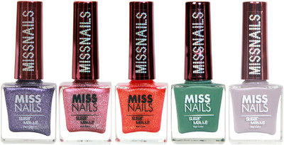 

miss nails 8 ML SUGAR MATTE COMBO SM02 Multi(Pack of 5)