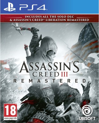 Assassins Creed 3: Remastered(Game and Expansion Pack, for PS4)
