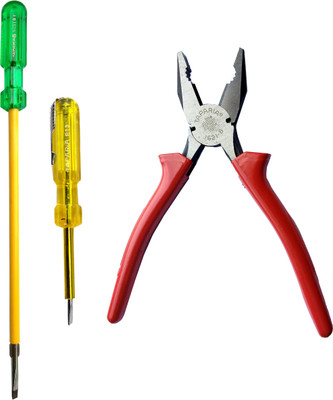 TAPARIA 903 Ibt 813 and 1621-8 home tool kit( cutting plier with tester and 2 in 1 magnetic screwdriver pack of 3) Hand Tool Kit(3 Tools)