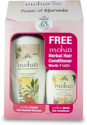 

Moha Herbal Anti dandruff shampoo 200 ml and get moha: Conditioner 100 ml FREE(200 ml)